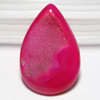 Hot Pink Druzy Tear Drops Cabochon Sparkle - Huge Size 31x47 mm approx